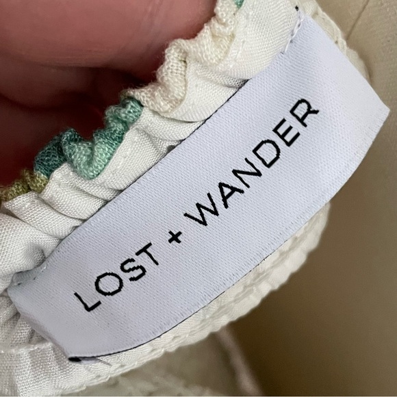 Lost + Wander x Nordstrom Paradise Isle Tropical Tie-Front Top-Sample-Small-NWT - Picture 9 of 13